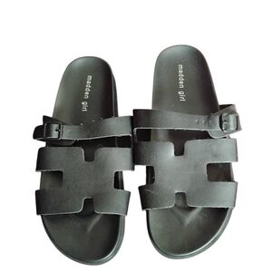 Madden Girl Black Womens Sandals